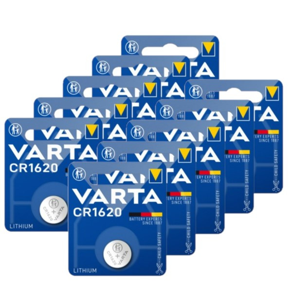 Varta CR1620 3V Lithium knoopcel batterij 10 stuks  AVA00379 - 1