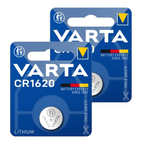 Varta CR1620 3V Lithium knoopcel batterij 2 stuks  AVA00378 - 1