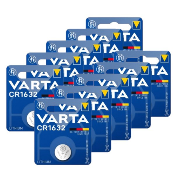 Varta CR1632 3V Lithium knoopcel batterij 10 stuks  AVA00382 - 1