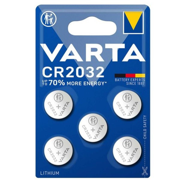 Immuniseren debat Labe Varta CR2032 / DL2032 / 2032 Lithium knoopcel batterij 5 stuks Varta  123accu.nl
