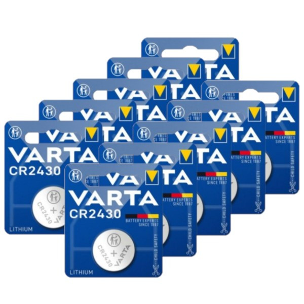 Varta CR2430 3V Lithium knoopcel batterij 10 stuks  AVA00396 - 1