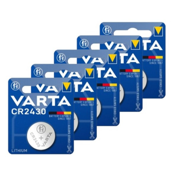 Varta CR2430 3V Lithium knoopcel batterij 5 stuks  AVA00395 - 1