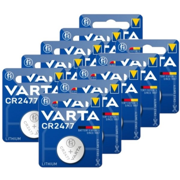 Varta CR2477 3V Lithium knoopcel batterij 10 stuks  AVA00386 - 1