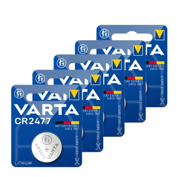 Varta CR2477 3V Lithium knoopcel batterij 5 stuks  AVA00394 - 1