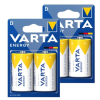 Varta Energy LR20 / D Alkaline Batterij 4 stuks