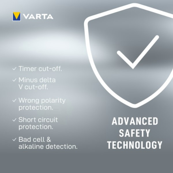 Varta LCD-stekkeroplader+ inclusief oplaadbare AA Ni-Mh batterijen (4 stuks, 2100 mAh)  AVA00609 - 5