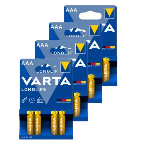 Varta Longlife AAA / MN2400 / LR03 Alkaline Batterij 16 stuks  AVA00471 - 1