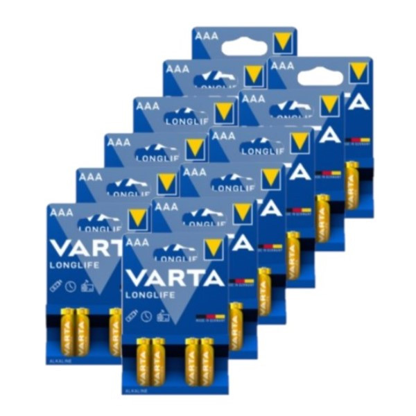 Varta Longlife AAA / MN2400 / LR03 Alkaline Batterij 48 stuks  AVA00455 - 1