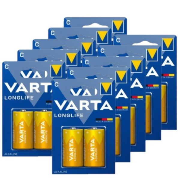 Varta Longlife LR14 / C Alkaline Batterij 20 stuks  AVA00493 - 1