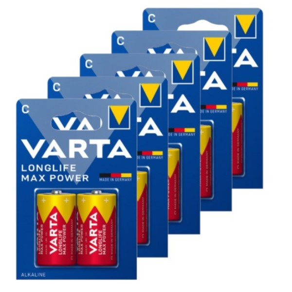 Varta Longlife Max Power LR14 / C Alkaline Batterij 10 stuks  AVA00502 - 1