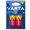 Varta Longlife Max Power LR14 / C Alkaline Batterij 2 stuks