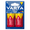 Varta Longlife Max Power LR20 / D Alkaline Batterij 2 stuks