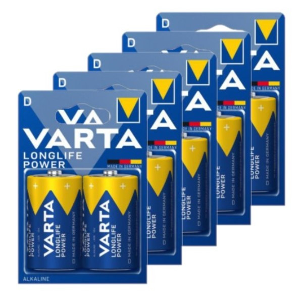 Varta Longlife Power LR20 / D Alkaline Batterij 10 stuks  AVA00468 - 1