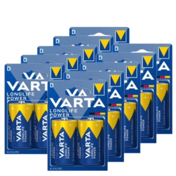 Varta Longlife Power LR20 / D Alkaline Batterij 20 stuks  AVA00464 - 1