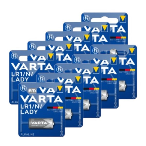 Varta N / LR1 / Lady / MN9100 Alkaline Batterij 10 stuks  AVA00415 - 1