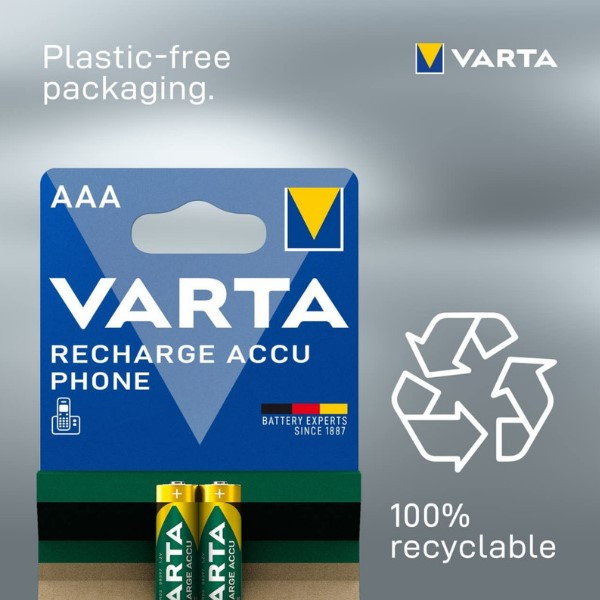 Varta Oplaadbare AAA / HR03 Ni-Mh Batterijen (10 stuks, 550 mAh)  AVA00672 - 3