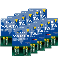 Varta Oplaadbare AAA / HR03 Ni-Mh Batterijen (40 stuks, 1000 mAh)  AVA00673