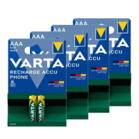 Varta Oplaadbare AAA / HR03 Ni-Mh Batterijen (8 stuks, 550 mAh)  AVA00670