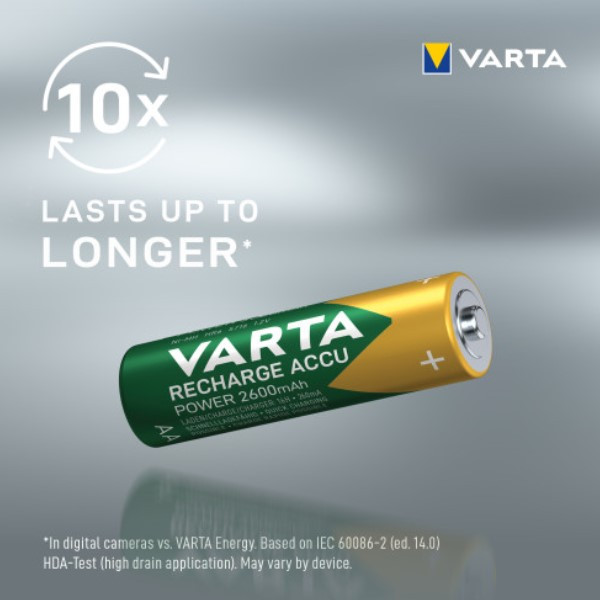 Varta Oplaadbare AA / HR6 Ni-Mh Batterijen (20 stuks, 2600 mAh)  AVA00685 - 4