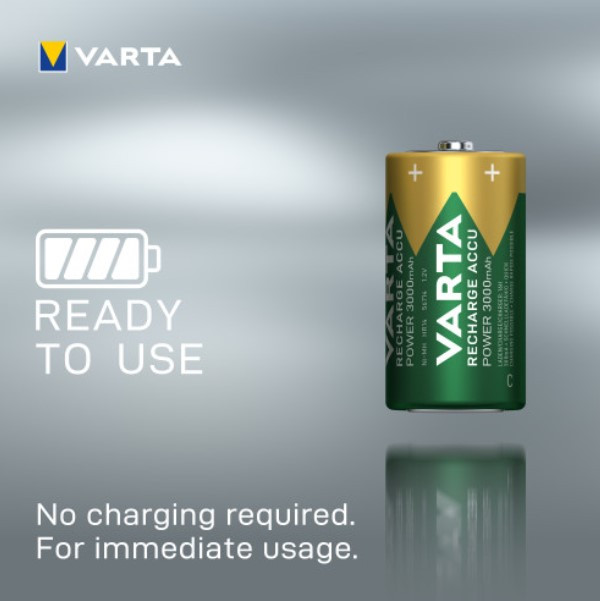 Varta Oplaadbare C / HR14 Ni-Mh Batterijen (10 stuks, 3000 mAh)  AVA00352 - 3