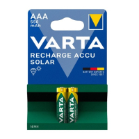 Varta Solar Oplaadbare AAA / HR03 Ni-Mh Batterijen (2 stuks, 550 mAh)  AVA00691