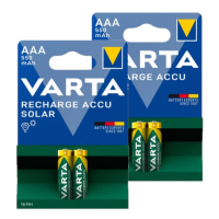 Varta Solar Oplaadbare AAA / HR03 Ni-Mh Batterijen (4 stuks, 550 mAh)  AVA00693