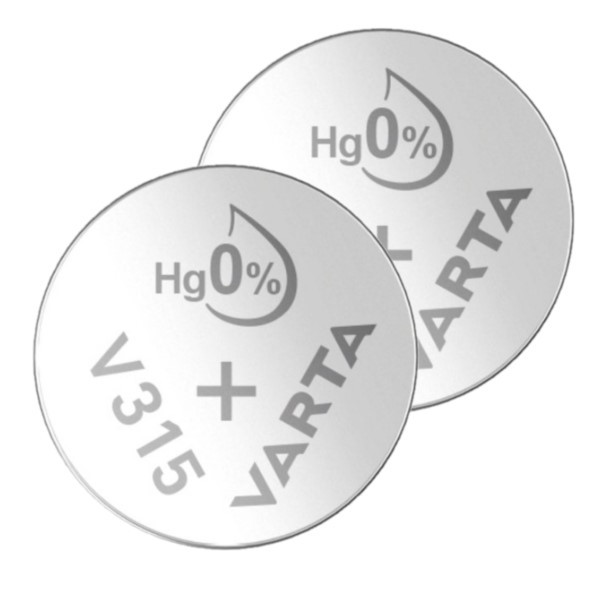 Varta V315 / SR716SW / SR67 zilveroxide knoopcel batterij 2 stuks  AVA00528 - 1