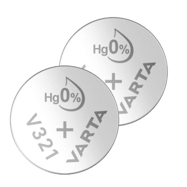 Varta V321 / SR616SW / SR65 zilveroxide knoopcel batterij 2 stuks  AVA00531 - 1