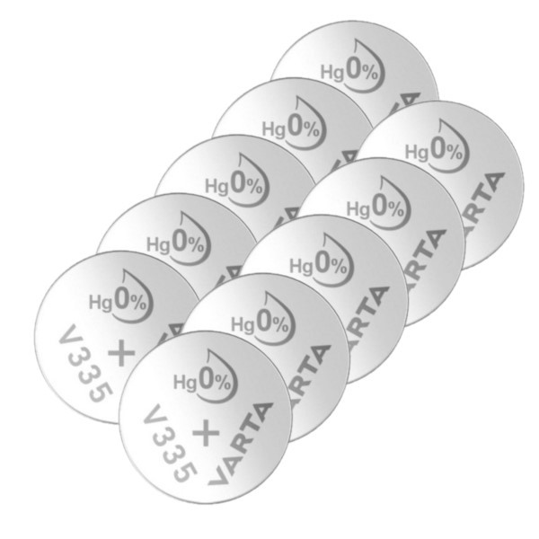 Varta V335 / SR512SW / SR512 zilveroxide knoopcel batterij 10 stuks  AVA00542 - 1