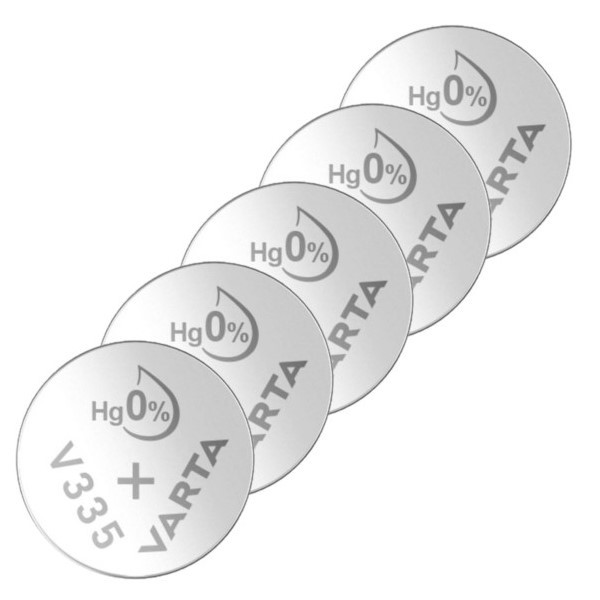 Varta V335 / SR512SW / SR512 zilveroxide knoopcel batterij 5 stuks  AVA00525 - 1