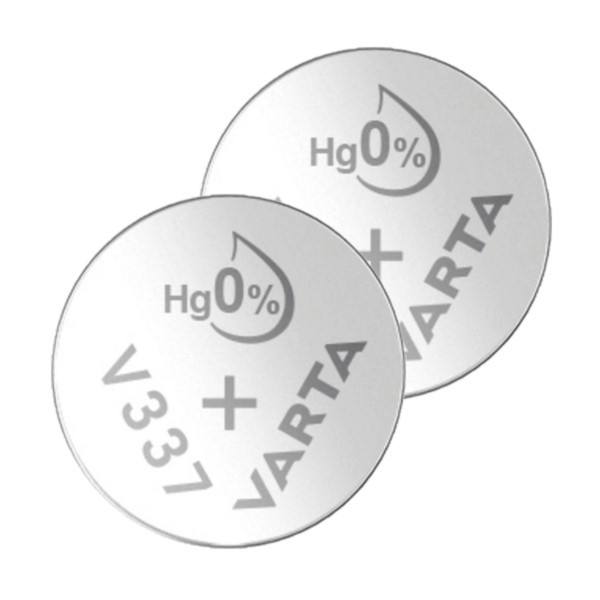 Varta V337 / SR416SW / SR416  zilveroxide knoopcel batterij 2 stuks  AVA00550 - 1