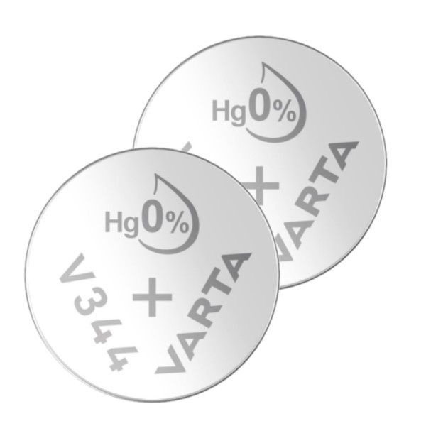 Varta V344 / SR1136SW / SR42 zilveroxide knoopcel batterij 2 stuks  AVA00540 - 1