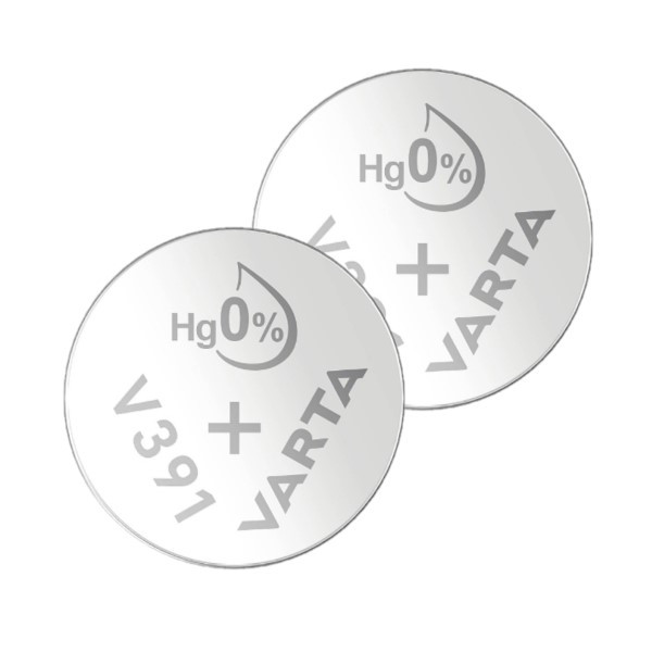 Varta V391 / SR1120W / SR55 zilveroxide knoopcel batterij 2 stuks  AVA00571 - 1