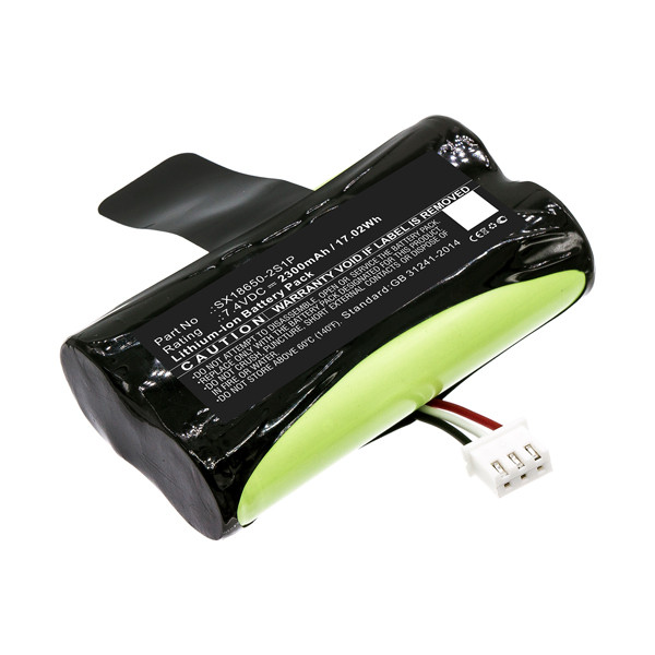 VeriFone SX18650-2S1P accu (7.4 V, 2300 mAh, 123accu huismerk)  AVE00213 - 1