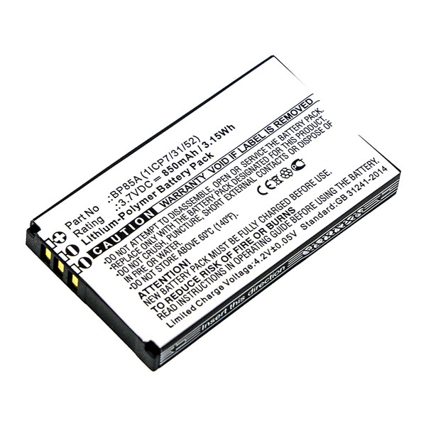 WM Systems BP85A (1ICP7/31/52) accu (850 mAh, 123accu huismerk)  AWM00001 - 1