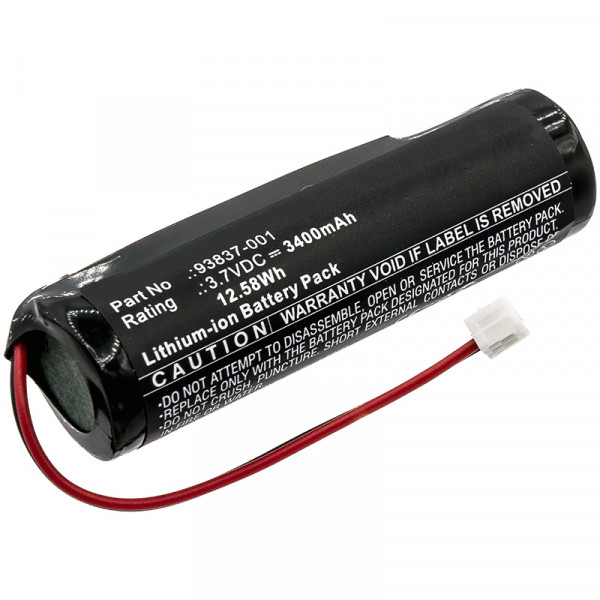 Wahl 93837-001 accu (3.7 V, 3400 mAh, 123accu huismerk)  AWA00030 - 1