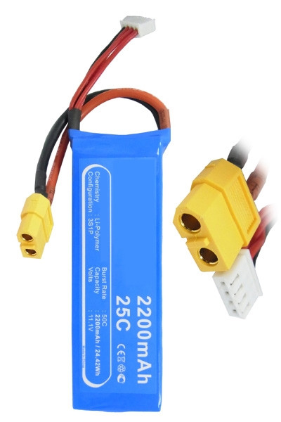 Walkera P1-12 accu (2200 mAh, 123accu huismerk)  AWA00029 - 1