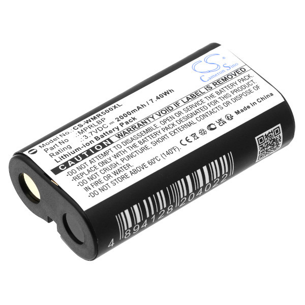 Wisycom MPRLBP accu (2000 mAh, 123accu huismerk)  AWI00133 - 1