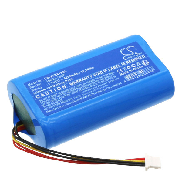 X-Tool 18650-1S2P accu (5200 mAh, 123accu huismerk)  AXT00069 - 1