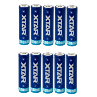 10x XTAR 18650 batterijen