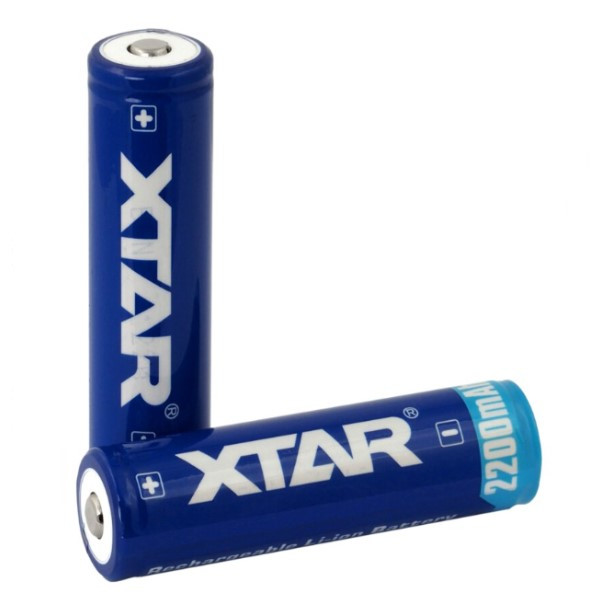 XTAR 2 x XTAR 18650 batterij (3.7 V, 2200 mAh, 5A)  AXT00038 - 1