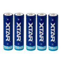 XTAR 5 x XTAR 18650 batterij (3.7 V, 2200 mAh, 5A)  AXT00036