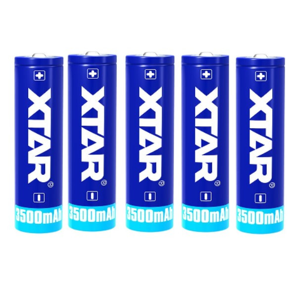 XTAR 5 x XTAR 18650 batterij (3.7 V, 3500 mAh, 10A)  AXT00033 - 1