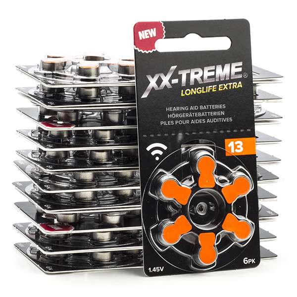 XX-TREME Longlife Extra 13 / PR48 / Oranje gehoorapparaat batterij 120 stuks (123accu huismerk)  A1200020 - 1
