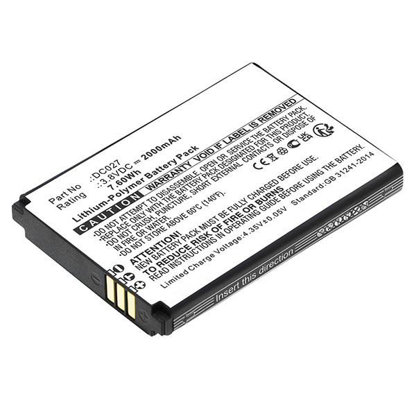 Xiaomi DC027 accu (3.8 V, 2000 mAh, 123accu huismerk)  AXI00178 - 1