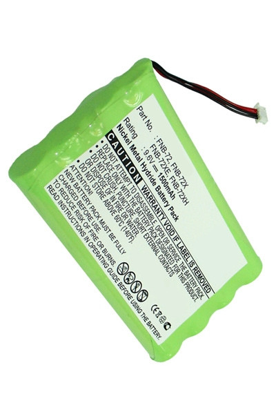 Yaesu FNB-72 / FNB-85 / FNB-72xh accu (9.6V, 1500 mAh, 123accu huismerk)  AYA00030 - 1