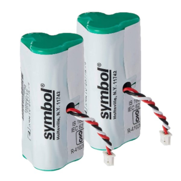 Zebra 2 stuks: Zebra BTRY-LS42RAA0E-01 / 82-67705-01 accu's (3.6 V, 730 mAh, origineel)  AZE00216 - 1