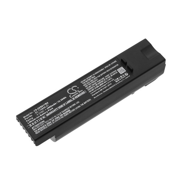 Zebra 82-176890-01 / AS-000231 accu (3,7 V, Li-ion, 3400mAh, 123accu huismerk)  AZE00277 - 1