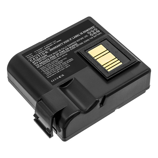 Zebra P1040687 / P1050667-016 accu (7.4 V, 6400 mAh, 123accu huismerk)  AZE00179 - 1