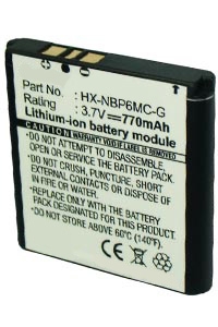 i-Blue HX-NBP6MC-G accu (770 mAh, 123accu huismerk)  AIB00073